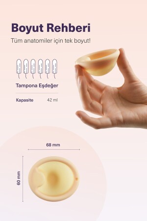 Adet Diski - Menstrual Disc - Adet Kabı - Menstrual Cup [[nude]] - 42ml - 4