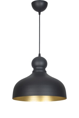 م.ن.ز-سيفجي تصميم حديث قديم التفاصيل الأسود الداخلية الذهبية اللون المعدن واحد الشموع ADL01 - Fer Avize