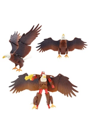 Adler verwandelt sich in Roboterspielzeug-Wildtierfigur 0043 - 1