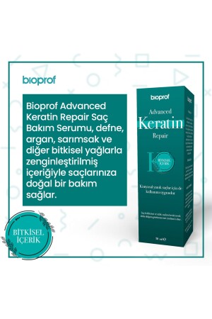 Advanced Keratin Repair Natürliches pflanzliches Anti-Verlust-Haarserum 30 ml - 5