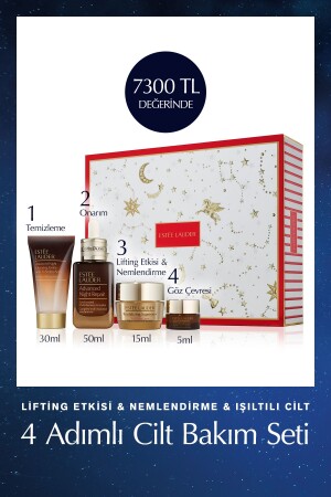 Advanced Night Repair 4'lü Set Onarıcı Lifting Etkili Kolajen Üretimine Yardımcı 50ml-15ml-30ml-5ml - 1