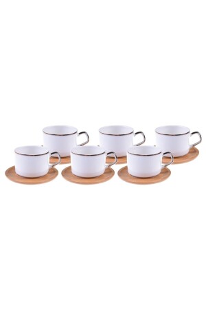 Affo-Set mit 6 Kaffeetassen, goldvergoldet - 2