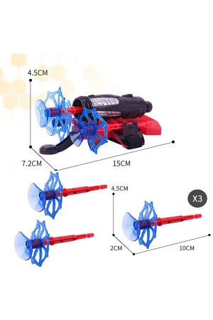 Ağ Atan Spiderman Bileklik Vantuz Fırlatan Ok Atan Örümcek Adam Oyuncak Fırlatıcı Seti - 4