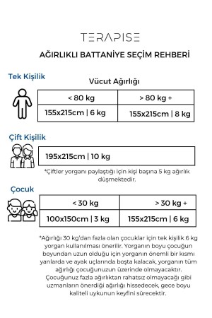 Ağırlıklı Terapi Yorganı - Battaniyesi 10 Kg- Mavi- Dört Mevsim Kullanılabilir- 195x215cm %100 Pamuk - 8