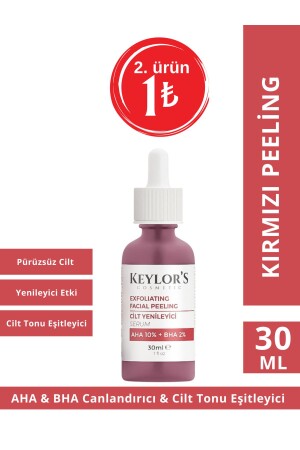 Aha 10% & Bha 2% Kırmızı Peeling Serum 30 ml | Canlandırıcı Ve Cilt Tonu Eşitleyici TYCLP0YF9N168684986475682 - 1