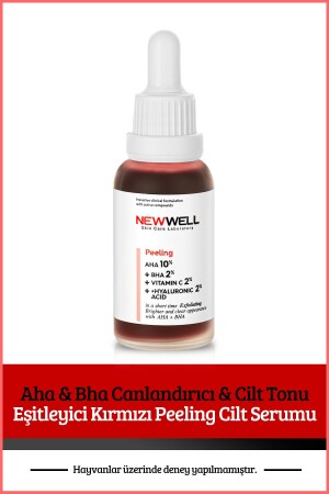 Aha & Bha Canlandırıcı & Cilt Tonu Eşitleyici Kırmızı Peeling Cilt Serumu 30 Ml T1014 - 1