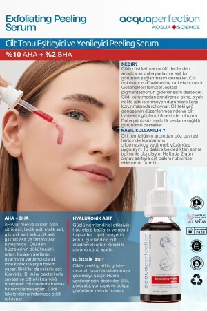 Aha & Bha Canlandırıcı & Cilt Tonu Eşitleyici Peeling Cilt Bakım Serumu 30 ml - 9