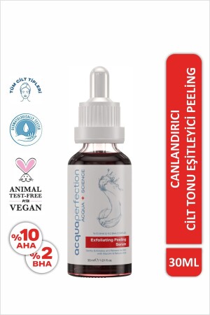 Aha & Bha Canlandırıcı & Cilt Tonu Eşitleyici Peeling Cilt Bakım Serumu 30 ml - Acqua Perfection