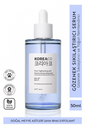 Aha & Bha Canlandırıcı & Gözenek Sıkılaştırıcı Ve Nemlendirici (AHA%10-BHA%2) Ampoule KOREACO&GN - 1