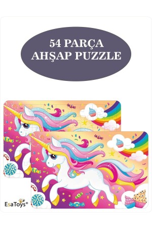 Ahşap 54 Parça Çocuk Puzzle - 2