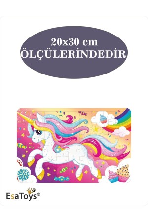 Ahşap 54 Parça Çocuk Puzzle - 4