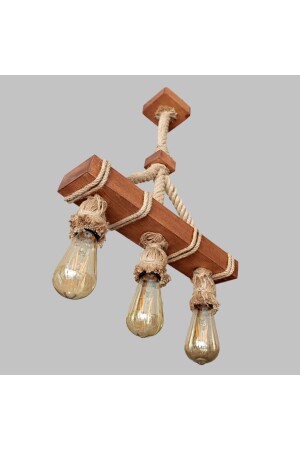 مكنسة شمعة من الخشب من نوع MNZ Smtr3017-110a هدية منزلية SMTR3017-110A - SİMETRİ AVİZE