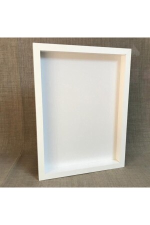 Ahşap Beyaz Pano Çerçeve 40*30cm Pa04 - Partikutum