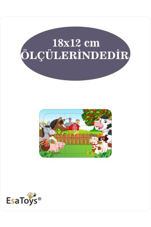 Ahşap Çocuk Puzzle 6 Parça - 4