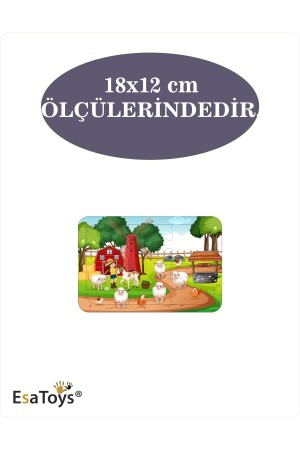 Ahşap Çocuk Puzzle 6 Parça - 4