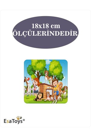 Ahşap Çocuk Puzzle 9 Parça - 4