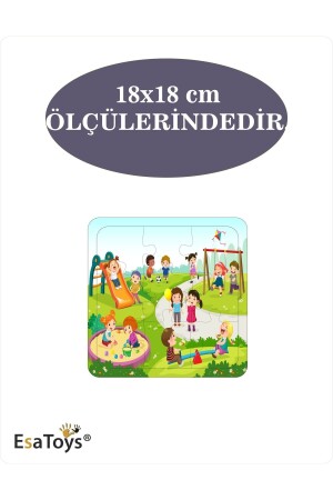 Ahşap Çocuk Puzzle 9 Parçalı - 4