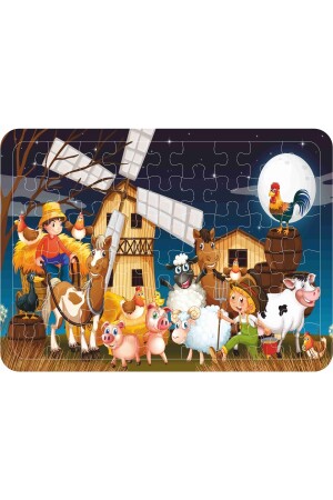 Ahşap Çocuk Puzzle Yapboz 5'li Set 54 Parça puzzle028 - 4