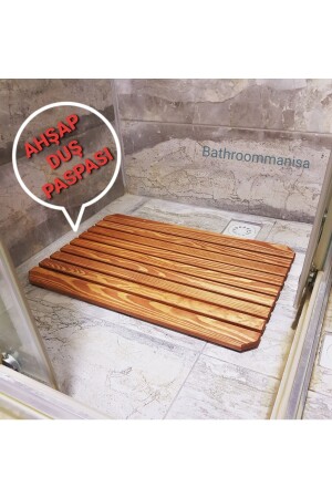 Banyo Ahşap Duş Paspası Bt45451345 - 2