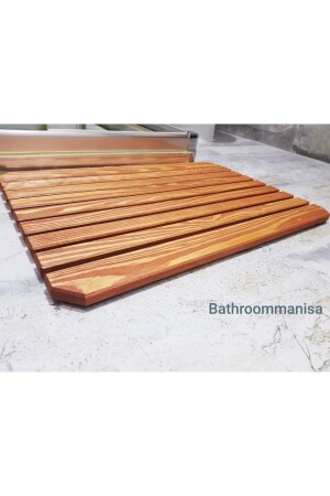 Banyo Ahşap Duş Paspası Bt45451345 - 5