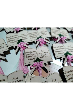 Ahşap Hatim Hatırası Kuran Magnet Hatim Hatırası Mevlüt Hatırası 25 Adet - Genel Markalar