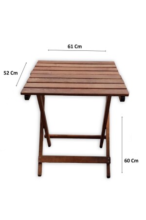 Ahşap Katlanır Masa Piknik Masası Balkon Masası 430000091 - 3