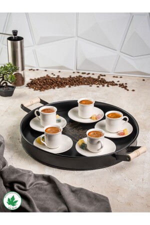 صناديق الخدمة من المعدن من نوع MNZ مع الملاهي الخشبية 37 سم، صناديق القهوة، صناديق العرض (CACTUS طباعت) LN1026 - Lin Metal