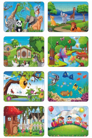 Ahşap Puzzle 8 Li PZ81348399Q87 - 1