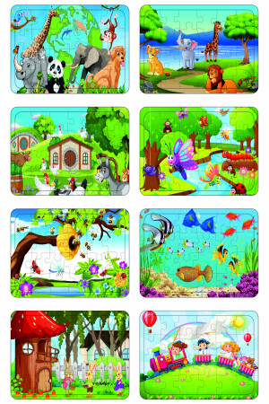 Ahşap Puzzle 8 Li PZ81348399Q87 - 6