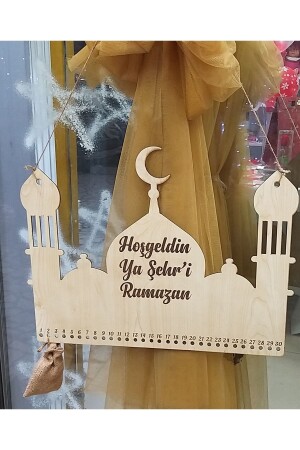 Ahşap Ramazan Takvimi 30 Adet Kese - 2