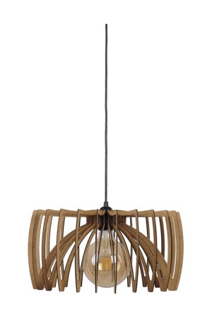 Ahşap Rustik Büyük Boy Tekli Avize AV17RU01NAB - MadamVila