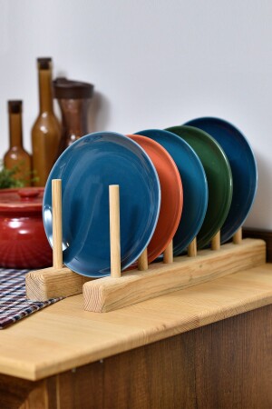 Ahşap Tabaklık - Kitaplık - Plak Standı Düzenleyici Raf GRT8001084 - Grootland