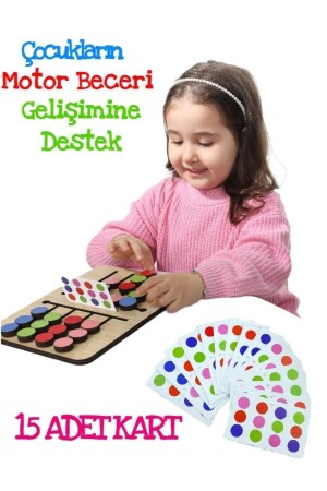 Ahşap Yapboz Oyuncak Montessori Renk Eşleştirme Zeka Gelişim Çocuk Mantık Oyunu charisa4599 - 2