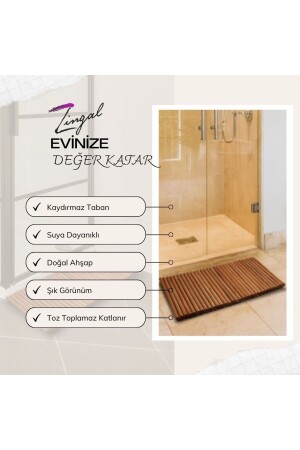 Ahşap Yer Paspası Silindir - Zingaldesign