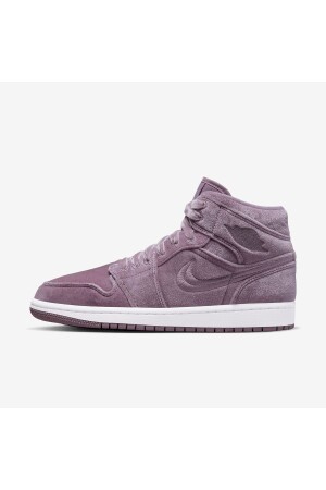 Air Jordan 1 Mid Se Purple Velvet (w) Kadın Spor Ayakkabı - 1