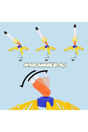 Air Rocket Oyuncak 2 Roket Ve Havalı Roketatar Tekli Açık Hava Oyuncağı airrocket - 6