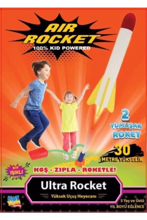 Air Rocket Oyuncak 2 Roket Ve Havalı Roketatar Tekli Açık Hava Oyuncağı Airrocket SP38001313 - 6