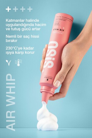 Air Whip Flexibler Schaum sorgt für Volumen und Halt. 200 ml. Feuchtes Haargefühl – Hitzeschutz - 3