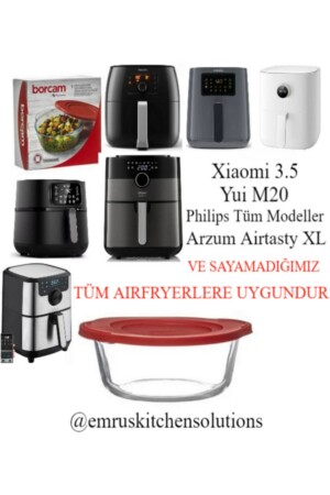 Pyrex für Airfryer Xiaomiairfryer3-5l Philips Airfryer4-1/7. 3 Xxl Tefal Easyfry Arzumairtasty Xl - Paşabahçe