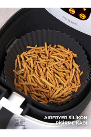 MNZ-Airfryer سيليكون حاوية الخبز 20x5 سم بي بي بي مجانا ورق الخبز الملحقات مع جميع Airfryers 1132475283957097 - CREARTHOME