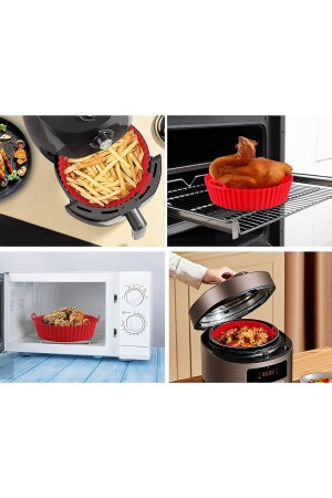 Airfryer Silikon Pişirme Kabı - Hava Fritözü Kabı -airfryer Aksesuar - Tüm Airfryer'lara Uyumlu - 7