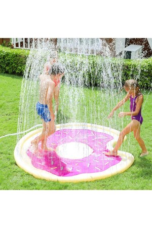 Airmyfun Çocuklar için Fışkiyeli Yuvarlak Oyun Su Matı Havuzu DESENLİ 1 - 1