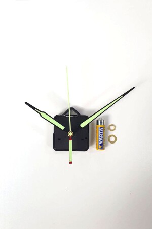 Akar Sessiz Saat Motoru Ve Gece Parlayan Akrep- Yelkovan- Saniye- Askılı 14mm Pil Dahil - Aypaş