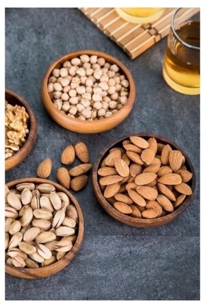 Akasya Snackschale 4-teiliger Präsentationsteller kirazmh566 - Gardaşlar Ahşap