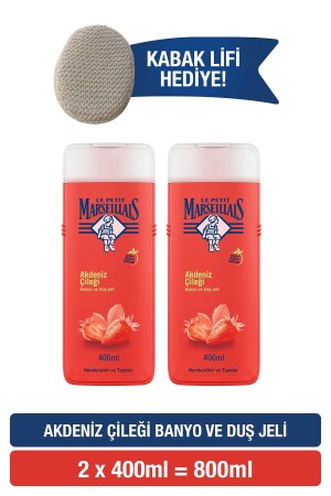 Akdeniz Çileği Duş Jeli 400 Ml X 2 Adet Lif Hediyeli 35746615728332 - Le Petit Marseillais