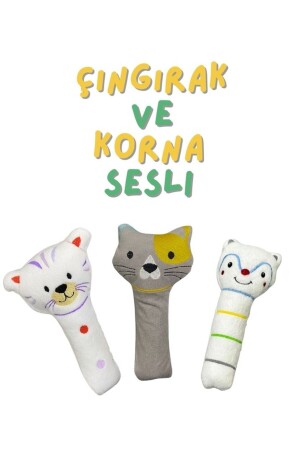 م.ن.ز-فلفيت طلاء الحيوانات صورة لعبة الأطفال مع صوت الرذيع والقرن - Akface