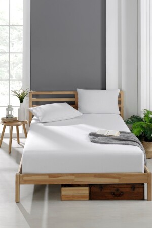 Akfil Kumaş Lastikli Fıtted Yastıklı Çarşaf Seti - Valezium