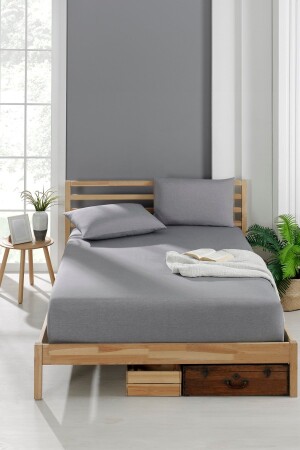 Akfil Kumaş Lastikli Fıtted Yastıklı Çarşaf Seti - Valezium