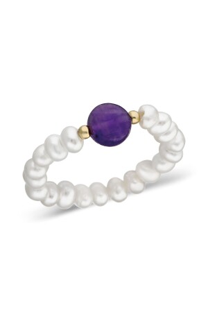 AKİ AMETHYST-PERLENRING - 1