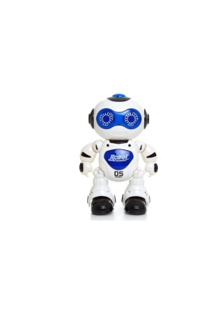 Akıllı Türkçe Konuşan Işıklı Müzikli Kumandalı Robot Mavi 8698555781651 - 5